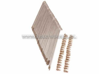 Spaken set, 17", 2,9mm / 5,9mm, glans verzinkt, past op SS50, CD50, C50, CB50