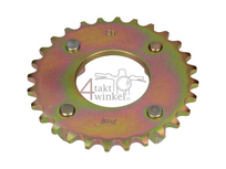 Achtertandwiel 28, past op SS50, CB50, CY50, Dax, Goud