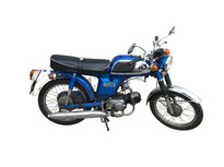 Honda CD50H, Blauw, projectbrommer 
