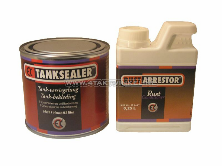 Rust Arrestor Tank Sealer / Coating Set - Caferacerwebshop