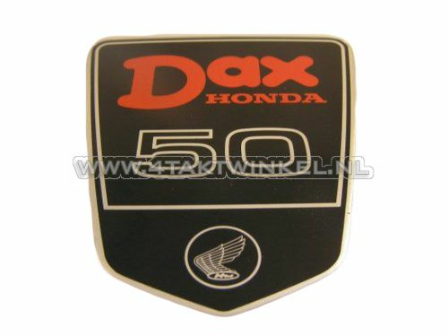Sticker Dax embleem onder zadel groot, DAX 50, origineel Honda