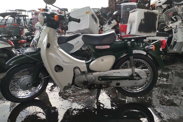 VERWACHT: Honda C50 Little Cub, Japans, Groen, 8302 km