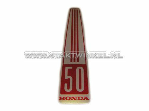 Sticker C50 OT front, langwerpig, origineel Honda