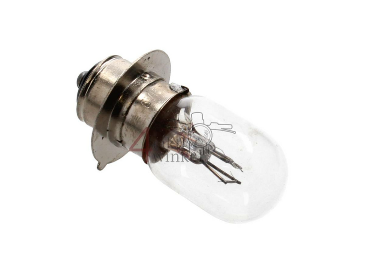 Koplamp PX15d, duplo,  6 volt, 15-15 watt, o.a. C50