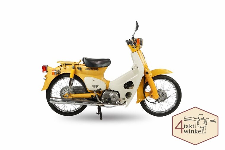 Honda C50 NT, Japans, Geel, 4358 km, met kenteken