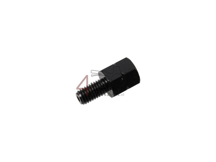 Spiegel adapter,  m8 linkse draad, voor spiegel met m8 rechtse draad