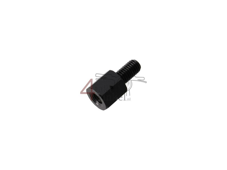 Spiegel adapter,  m8 linkse draad, voor spiegel met m8 rechtse draad
