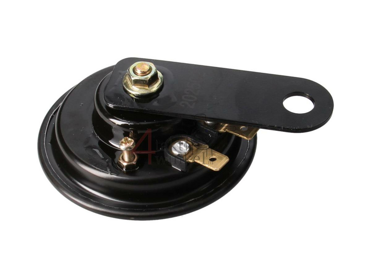 Toeter 6 volt, universele beugel, zwart