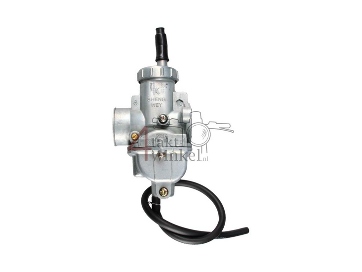 Carburateur, 20mm, brede flens, Sheng wey, past op SS50, CB50 2e kans product