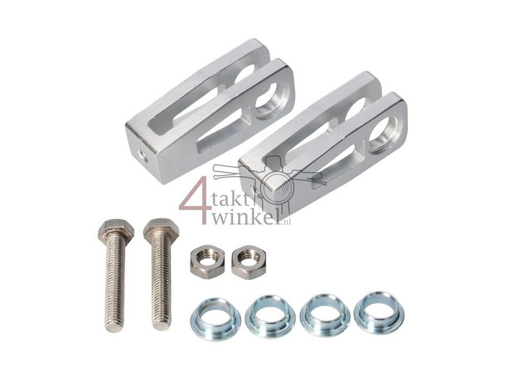 Kettingspanner set, past op Kepspeed achterbrug, Zilver