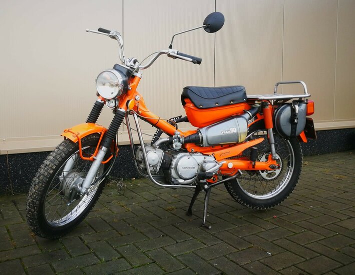 Honda CT90 K4, oranje, 2963 mijl