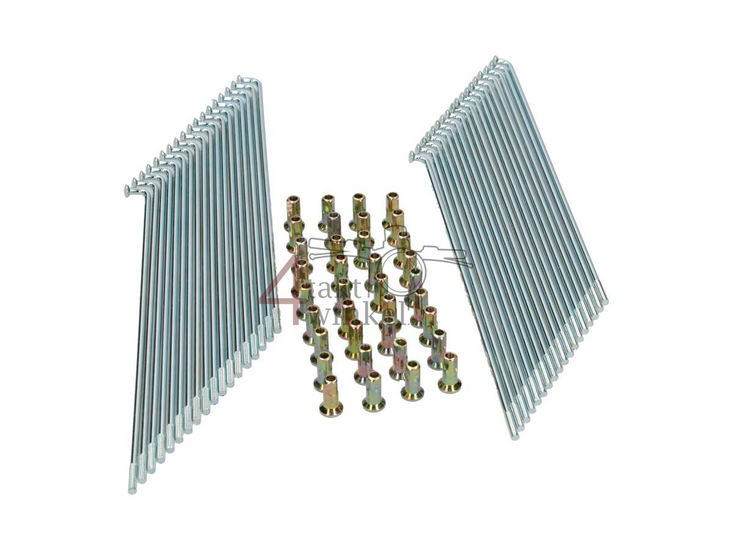 Spaken set 17" voorwiel originele look, past op SS50, CD50, C50