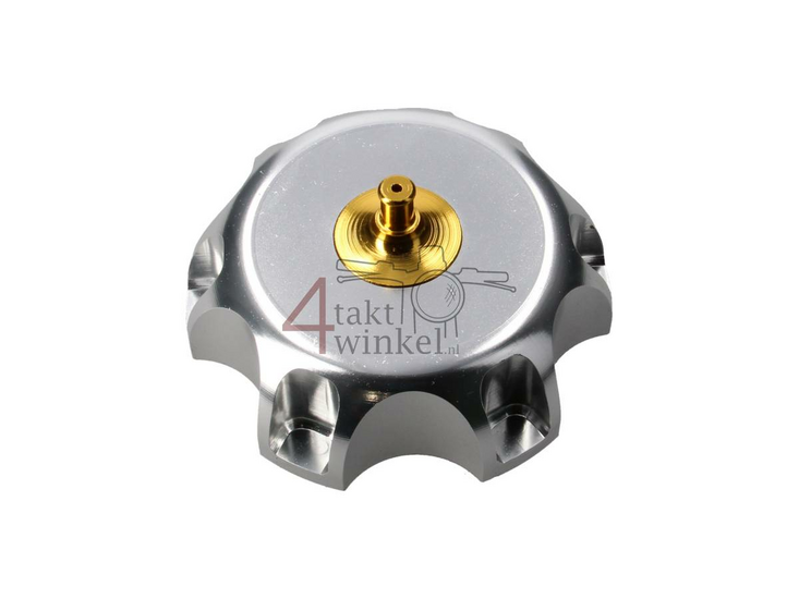 Tankdop met ontluchting, 50mm, CNC aluminium, past op XR, CRF