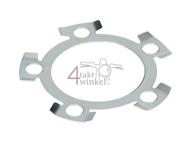 Tandwiel borgplaatje achtertandwiel Novio, PC50 5 bouten