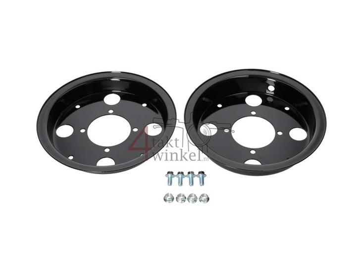 Velg Monkey 8" 4 gaten, standaard, 2.50, zwart