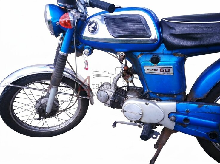 Honda CD50H, Blauw, projectbrommer 