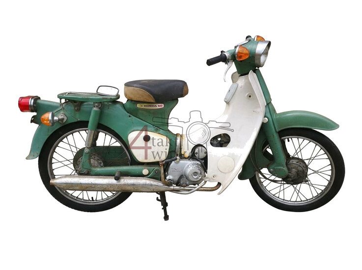 Honda C50M OT uit Frankrijk 3904 km
