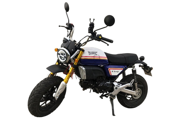 Bluroc  X-Bongo EFI, 50cc, Euro 5, Bleu strike racing, gebruikt