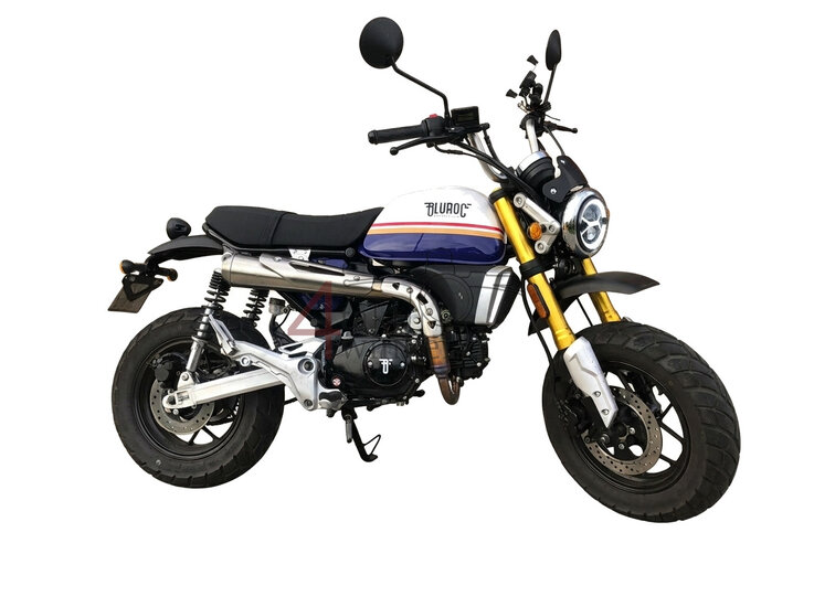 Bluroc  X-Bongo EFI, 50cc, Euro 5, Bleu strike racing, gebruikt