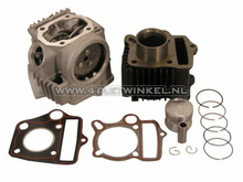 Cilinderset, met zuiger &amp; pakking &amp; cilinderkop 50cc, AGM, Skyteam, Honda NT
