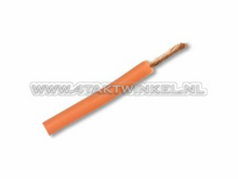 Draad per meter 0,75mm2, oranje