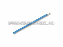 Draad per meter 0,75mm2, blauw licht