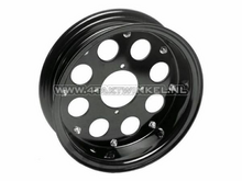 Velg Monkey 8&quot; aluminium, 8 gaten, 3.00, zwart