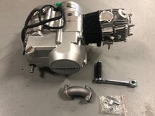 Motorblok,  70cc, semi-automaat, YX, 4-bak, zilver 2e kans product