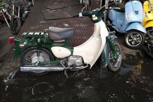 VERWACHT: Honda C50 Little Cub, Japans, Groen, 8302 km