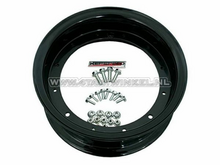 Velg Dax 10&quot; aluminium, standaard look, 3.50, zwart