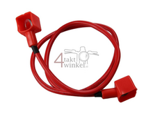 Accu kabel, plus, rood, 60cm, universeel