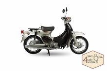 Honda C50 Little Cub, Japans, Zilver, 6849 km