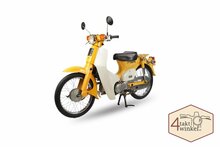 Honda C50 NT, Japans, Geel, 4358 km, met kenteken