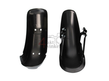 Spatbordset, past op Dax, Chaly, helmpjes, chroom, 2e kans product