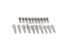 Stekker Japans schuifje 4,8mm, vrouw + hulsje, per 10