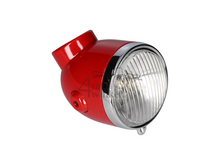 Koplamp compleet, rood, past op Monkey Z50a