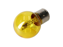 Koplamp BA21D, duplo, 12 volt, 35-35 watt, Dax 3-poot, geel