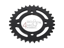 Achtertandwiel, Hanway RAW50, Skyteam Classic, AGM caferacer, 32T, 420 ketting, zwart