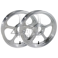 Wielen set, 17", C50, C70, C90 , Streetcub, tubeless type 3, Kepspeed