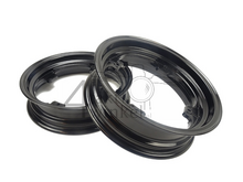 Velg set Dax, 12" aluminium, tubeless, 2.75 / 3.50, zwart