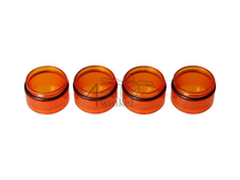 Knipperlichtglas, set van 4, old style oranje, past op Dax