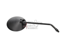 Spiegel set, universeel, m10 draad, rond, zwart, A-kwaliteit