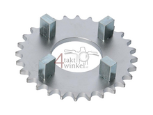 Achtertandwiel 28, past op SS50, CB50, CY50, Dax, Zilver