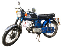 Honda CD50H, Blauw, projectbrommer 