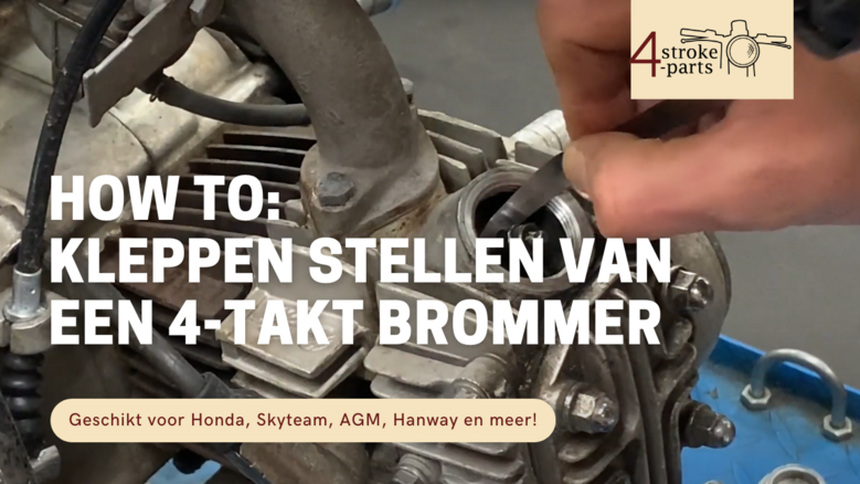 Hoe stel je de kleppen van een 4-takt schakelbrommer?