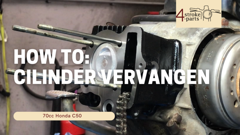 Hoe vervang je de cilinder van een 4-taktbrommer?