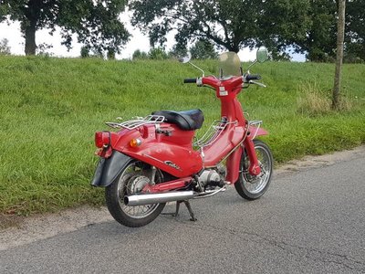 Honda Little Cubra 50, rood, 19851 km, Met Kenteken!