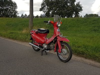 Honda Little Cubra 50, rood, 19851 km, Met Kenteken!