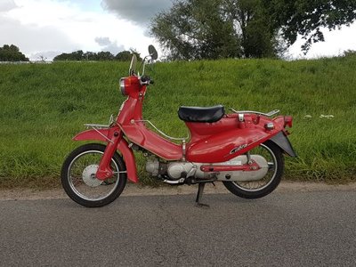 Honda Little Cubra 50, rood, 19851 km, Met Kenteken!