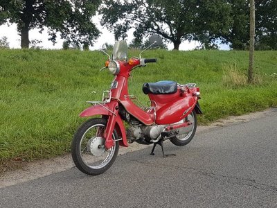 Honda Little Cubra 50, rood, 19851 km, Met Kenteken!